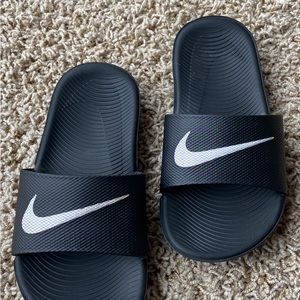 Nike Kids Black Slide Sandals Size 12C